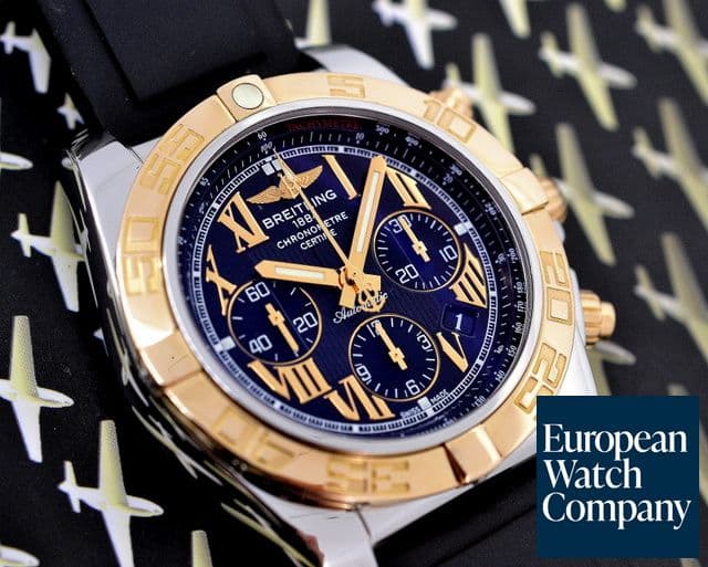 Image of Breitling Chronomat 44 B01 SS / 18K Rose Gold Black Dial Roman