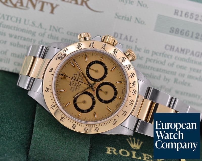 Image of Rolex Daytona Champagne Stick SS / 18K Yellow Gold