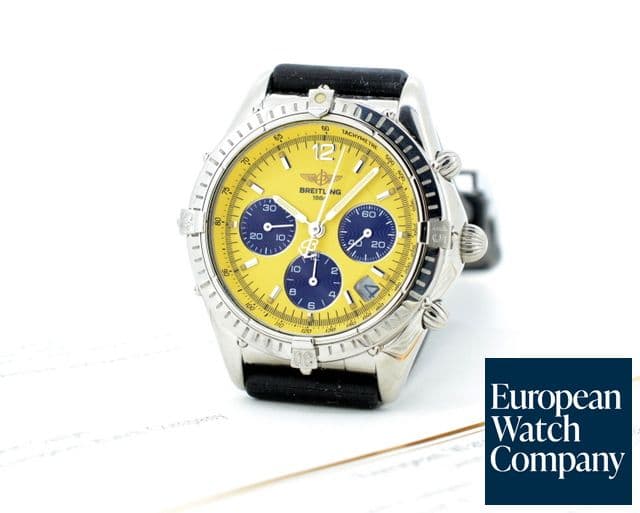 Image of Breitling Cockpit Chronograph Yellow Dial SS 