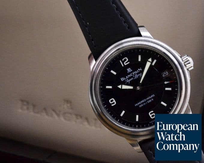 Image of Blancpain Leman Aqualung Ultra Slim SS / Rubber
