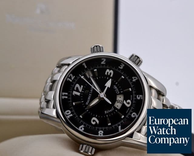 Image of Maurice Lacroix Masterpiece Reveil Globe Black Dial SS / SS