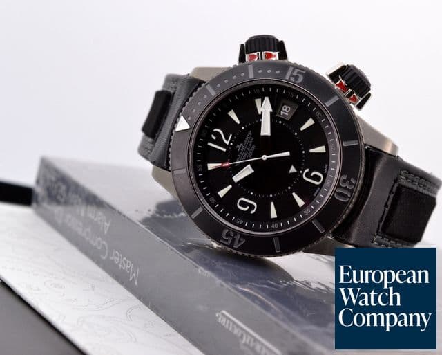 Image of Jaeger LeCoultre Master Compressor Diving Alarm Navy Seals Titanium / Calfskin UNWORN