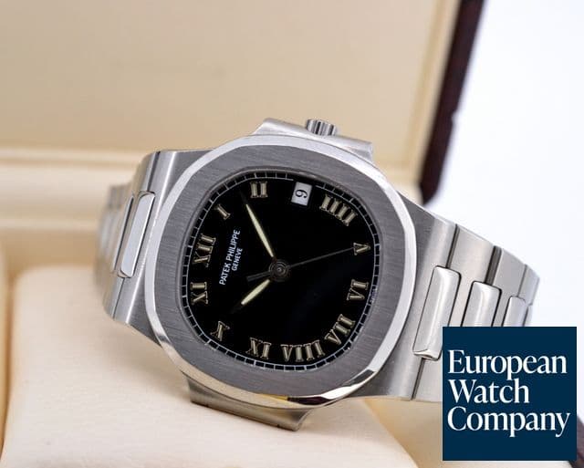 Image of Patek Philippe Nautilus Automatic SS Black Roman Dial 