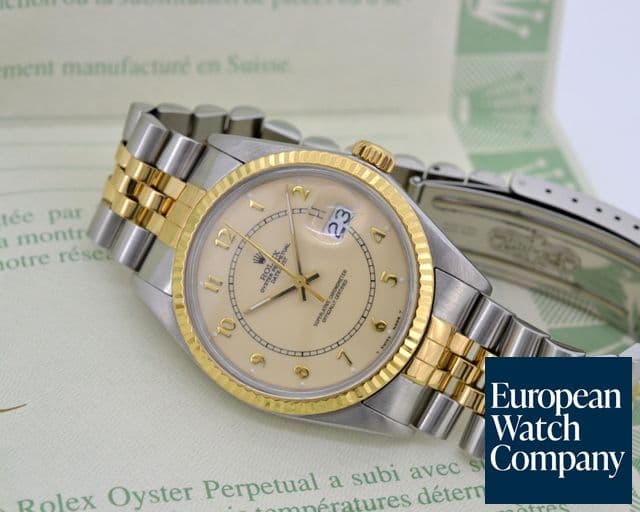 Image of Rolex Datejust Cream Dial 18K Yellow Gold / SS 