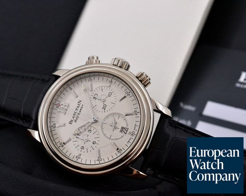 Image of Blancpain Leman Chronograph Half Hunter 18K White Gold