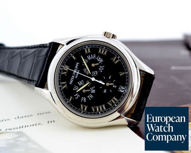 Image of Patek Philippe Annual Calendar 18K White Gold Black Dial 