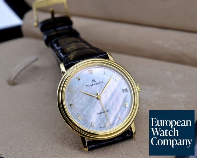 Image of Blancpain Villeret Ultra Slim Automatic MOP Dial 18K Yellow Gold