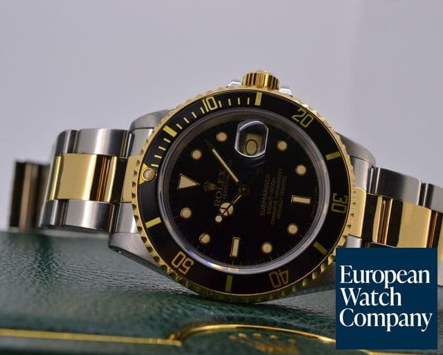Image of Rolex Submariner Black Dial 18K Yellow Gold / SS