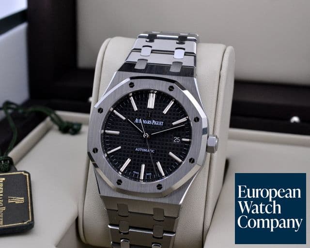 Image of Audemars Piguet Royal Oak Black Dial SS / SS 