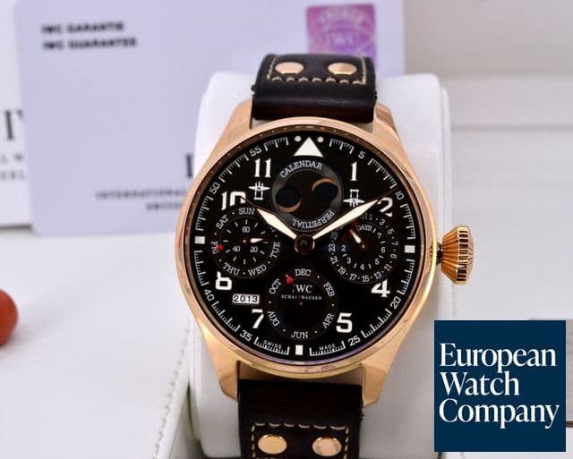 Image of IWC Big Pilot Perpetual Calendar Antoine De Saint Exupery 18K Rose Gold
