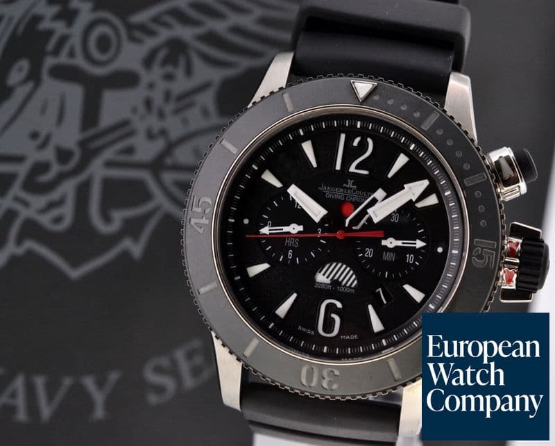 Image of Jaeger LeCoultre Master Compressor Diving GMT Navy Seals Titanium / Rubber SS