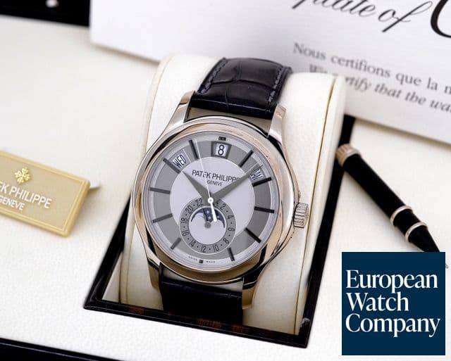 Image of Patek Philippe Annual Calendar Silver Dial 18K White Gold 

