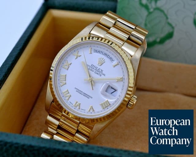 Image of Rolex Day Date President 18K Yellow Gold / White Dial