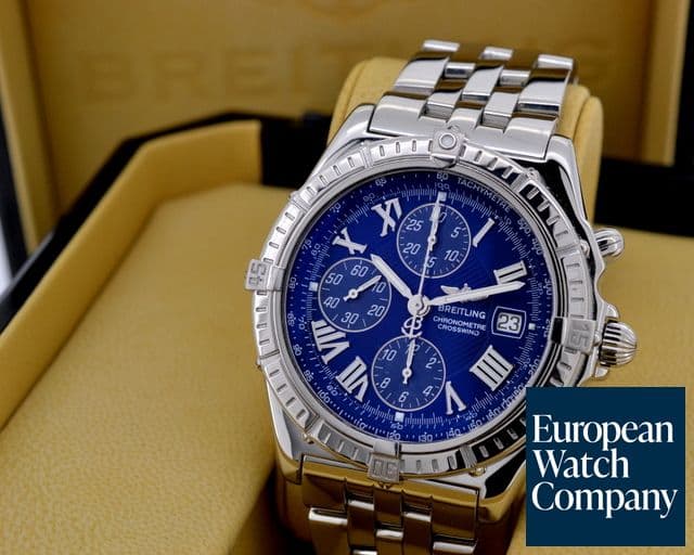 Image of Breitling Windrider Crosswind Blue Roman Dial SS / SS 