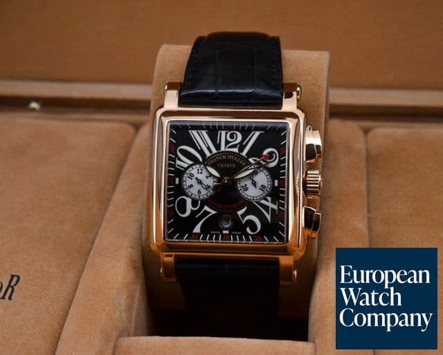 Image of Franck Muller Conquistador Cortez Chronograph 18K Rose Gold / Black Dial 