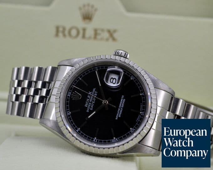Image of Rolex Datejust Black Dial SS Jubilee 