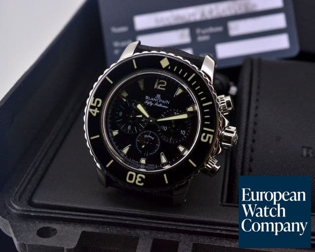 Image of Blancpain Fifty Fathoms Flyback Chronograph SS / Kevlar