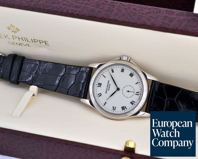 Image of Patek Philippe Calatrava Manual Wind Enamel Dial 18K White Gold