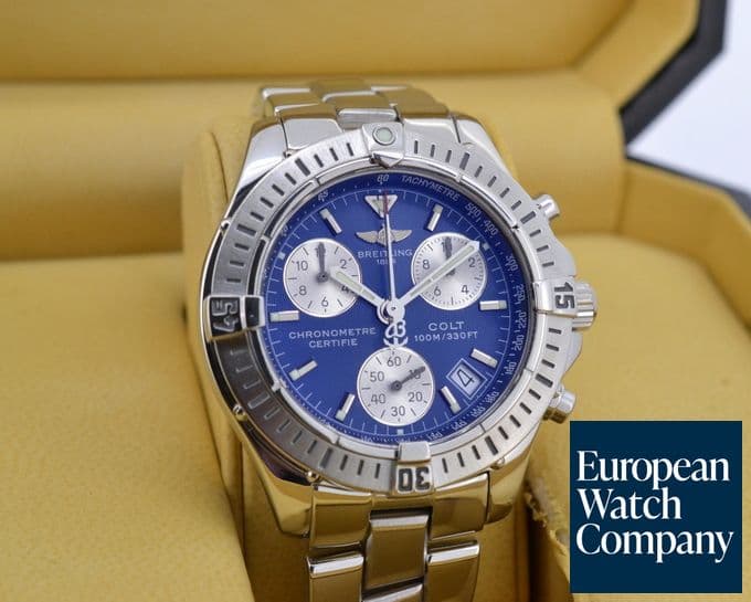 Image of Breitling Colt Chronograph Quartz Blue Dial SS / SS