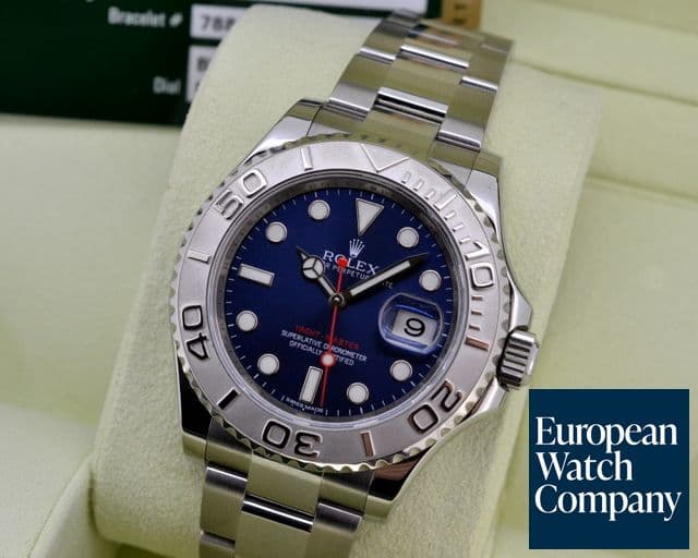 Image of Rolex Yacht Master SS Blue Dial / Platinum Bezel