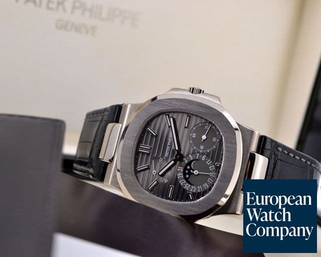 Image of Patek Philippe Nautilus Power Reserve Moonphase 18K White Gold