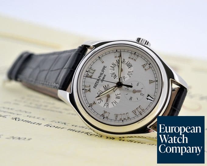 Image of Patek Philippe Annual Calendar Silver Dial 18K White Gold