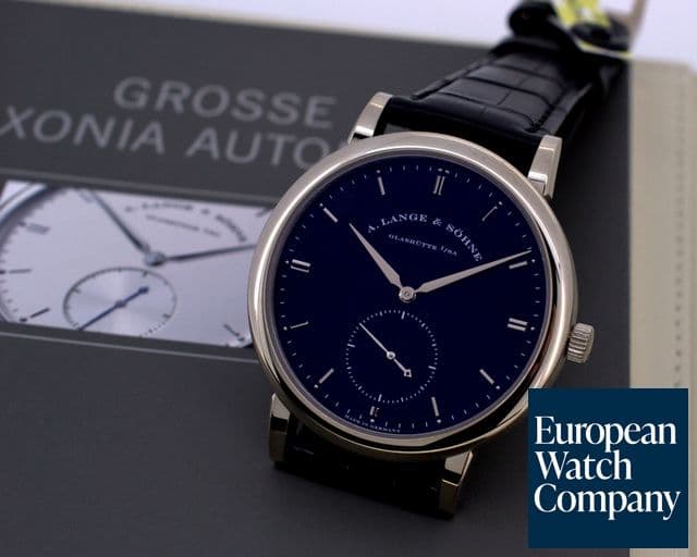 Image of A. Lange and Sohne Grand Saxonia Automatik 18K White Gold / Black Dial