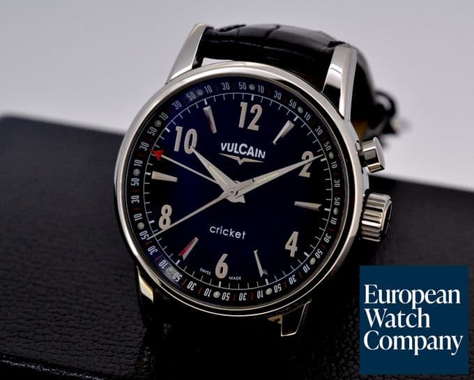 Image of Vulcain Cricket Classic SS Black Dial