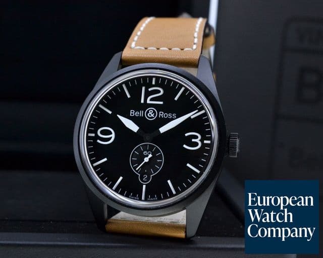 Image of Bell & Ross Vintage BR123 Original Black PVD Black Dial