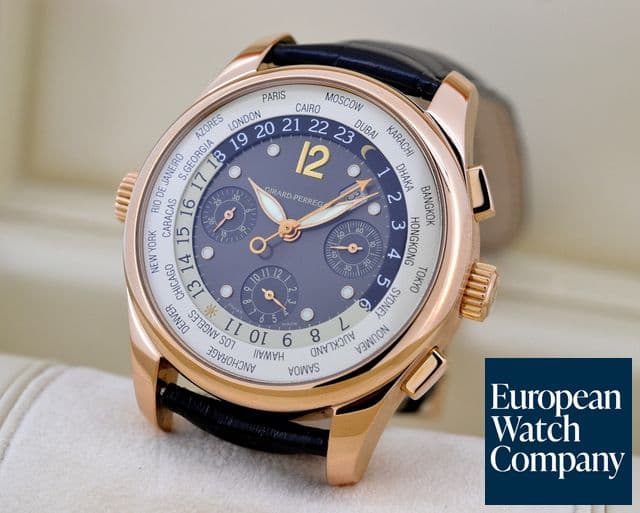Image of Girard Perregaux World Time WW.TC Chronograph 18K Rose Gold 