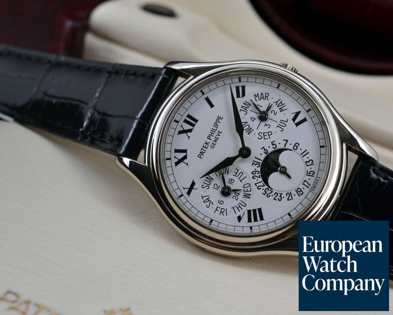 Image of Patek Philippe Perpetual Calendar White Dial Roman 18K White Gold