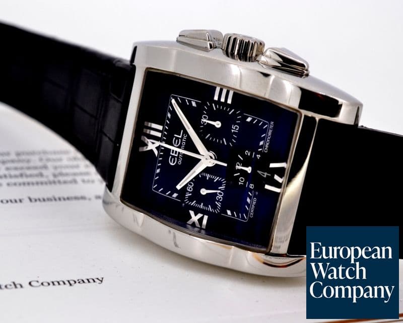 Image of Ebel Tarawa Automatic Black Dial SS Chronograph