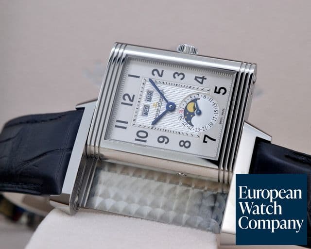 Image of Jaeger LeCoultre Reverso Grande Calendar SS Silver Dial UNWORN