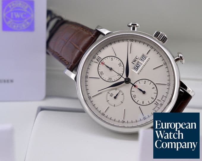 Image of IWC Portofino Chronograph SS Silver Dial UNWORN