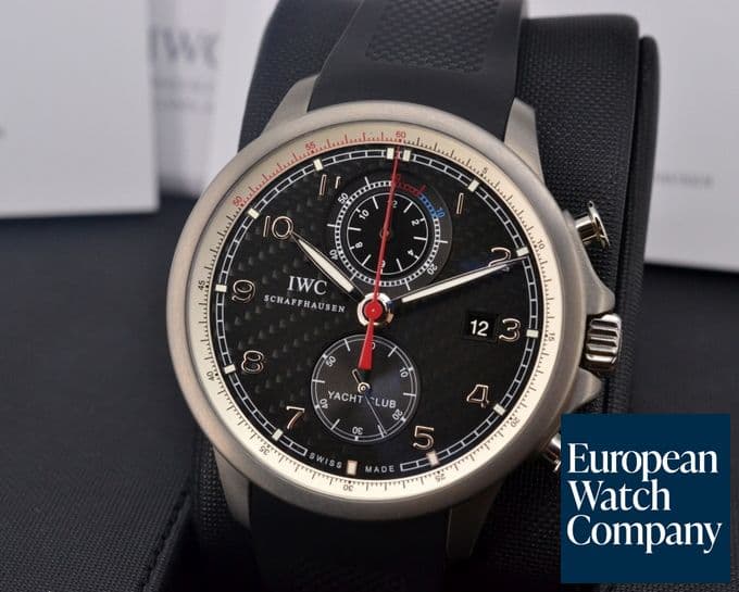 Image of IWC IWC Portuguese Yacht Club Flyback Titanium Carbon Fiber Dial UNWORN
