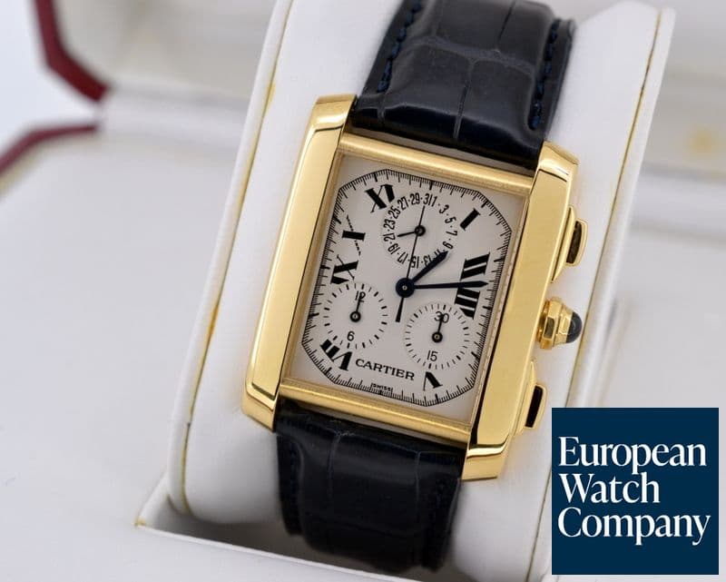 Image of Cartier Tank Francaise Chronograph 18K / Alligator 