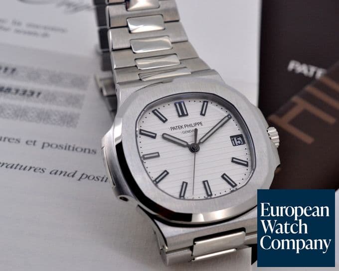 Image of Patek Philippe Jumbo Nautilus White Dial SS / SS UNWORN