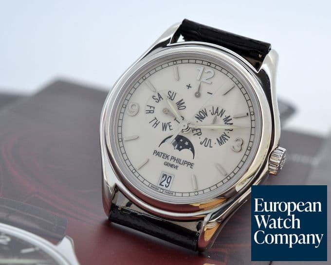 Image of Patek Philippe Annual Calendar 18K White Gold Porcelain Dial 

