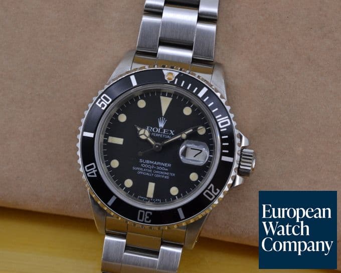 Image of Rolex Transitional Submariner Matte Tritium Dial 1985 