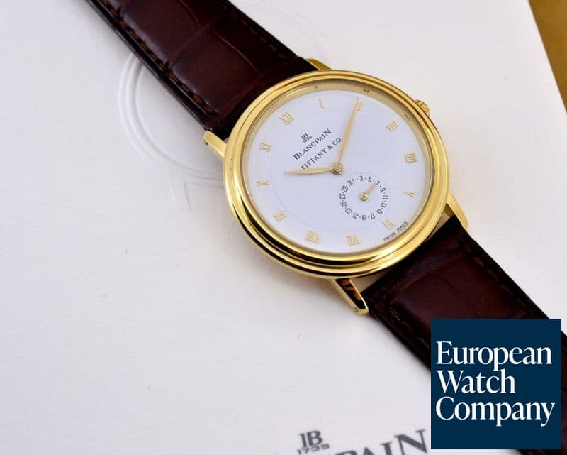 Image of Blancpain Ultra Slim Automatic YG Rare 'Tiffany' Dial