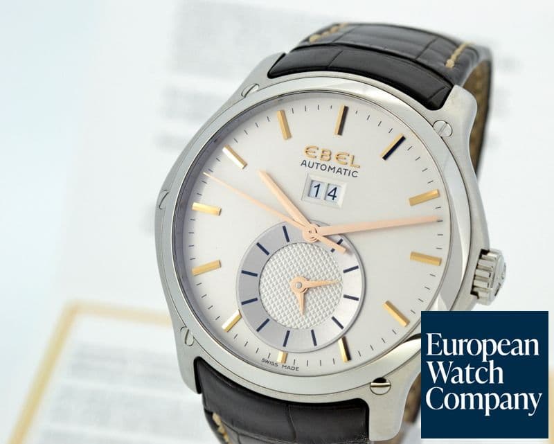 Image of Ebel Classic Hexagon GMT SS / Silver Dial 