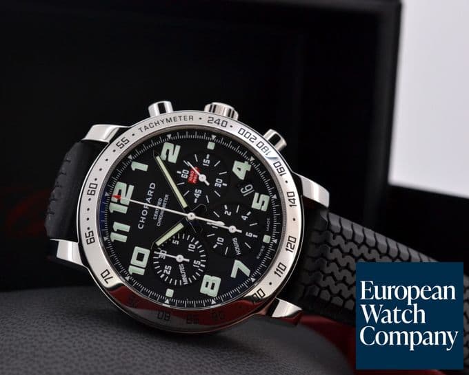 Image of Chopard Mille Miglia Chronograph Black Dial SS / Rubber