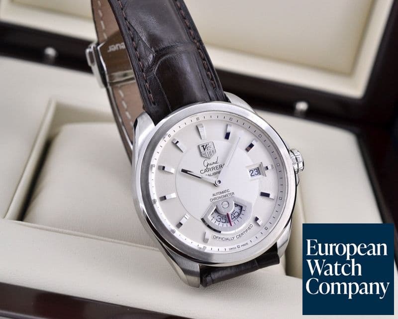 Image of TAG Heuer Grand Carrera Silver Dial Caliber 6 SS