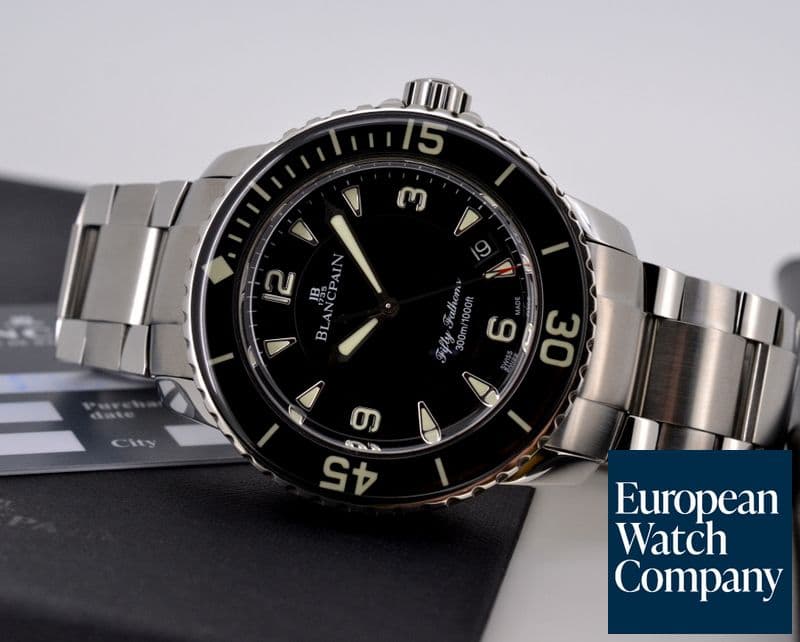 Image of Blancpain Fifty Fathoms Black Dial SS / SS