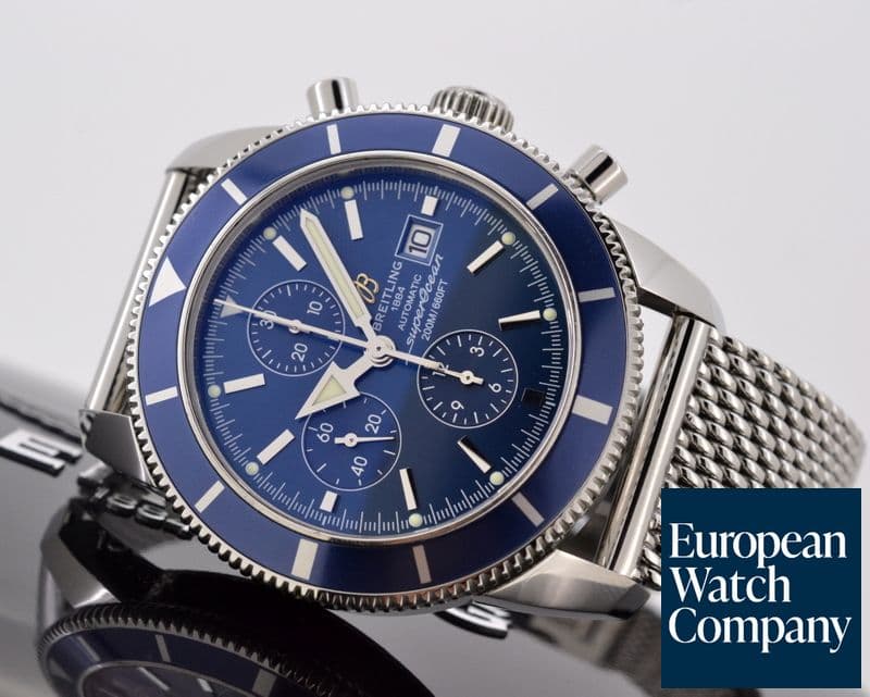 Image of Breitling SuperOcean Heritage Chronograph Blue Dial SS / SS