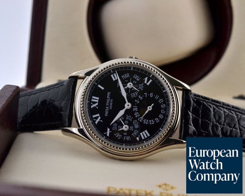 Image of Patek Philippe Perpetual Calendar 18K White Gold / Black Roman Dial Limited