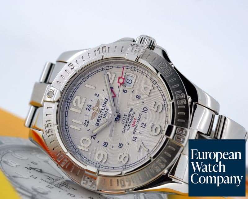 Image of Breitling Colt GMT Silver Dial SS / SS