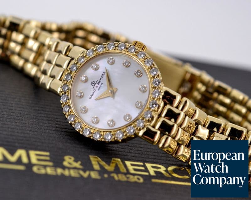 Image of Baume & Mercier Classique 14K Yellow Gold Quartz MOP Dial