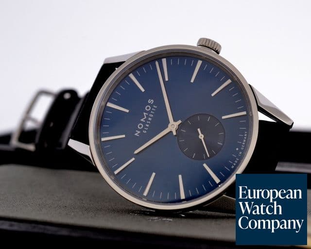Image of Nomos Zurich "Blaugold" SS Blue Dial 