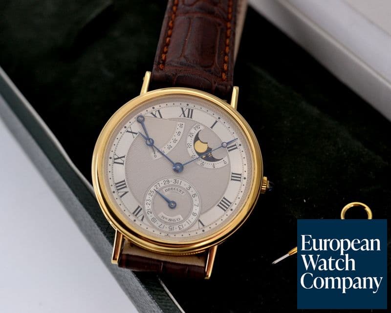 Image of Breguet Classique Power Reserve Moon Phase 18K Yellow Gold 